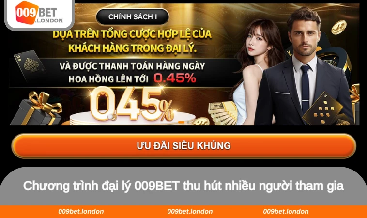 Chương trình đại lý 009BET thu hút nhiều người tham gia
