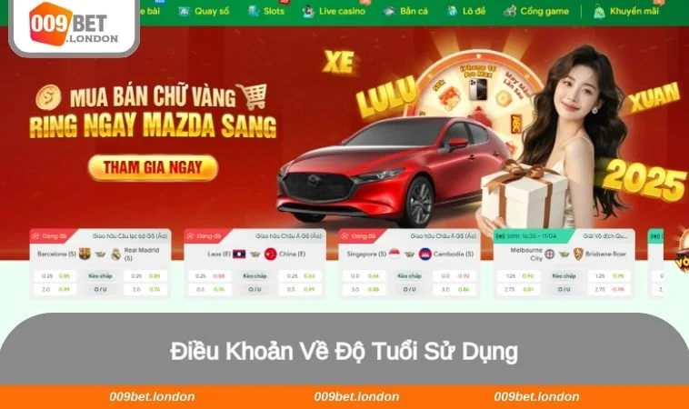 Người chơi phải từ đủ 18 tuổi trở lên để trở thành hội viên