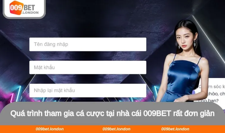 Quá trình tham gia cá cược tại nhà cái 009BET rất đơn giản