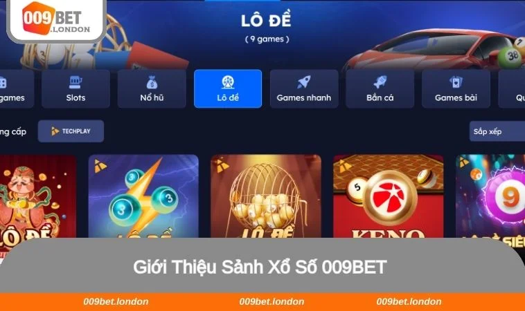 Xổ số 009BET là sảnh cược ăn khách hàng đầu